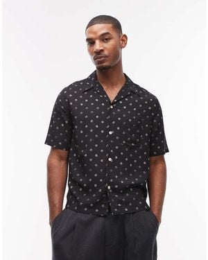 AllSaints Upton Short Sleeve Shirt - Black