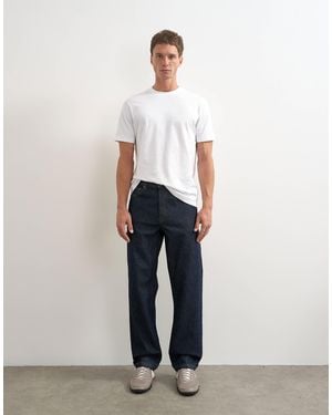 TOPMAN Jean droit rigide brut - Blanc