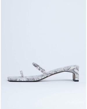 TOPSHOP Ivy Mid Heeled Sandals - White