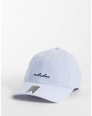 adidas Originals Seersucker Strapback - White