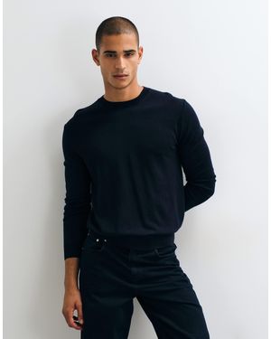 Mango Wool Look Sweater - Blue