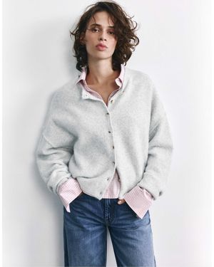 Pull&Bear Weiche strickjacke - Weiß
