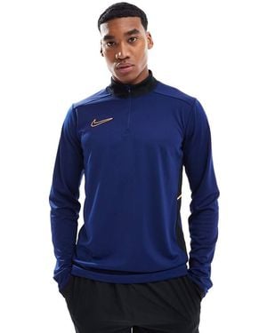 Nike Football Academy 25 Dri-fit Half Zip Longsleeve Top - Blue