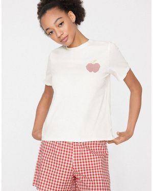 Tezenis Short Apple Canvas Pyjamas Set - White