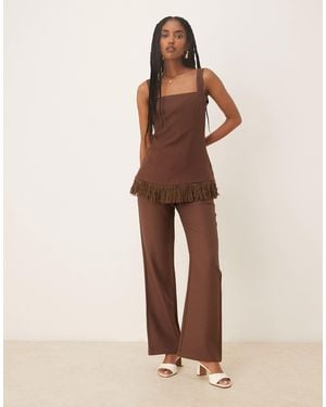 Pretty Lavish Verona Trouser Co-ord - Natural