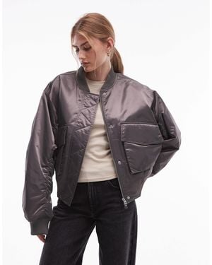 & Other Stories Bomber Jacket - Gray