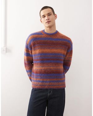 Weekday Spacedye Knitted Jumper - Red
