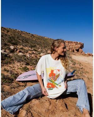 Rip Curl X farm rio – oversize-t-shirt - Blau