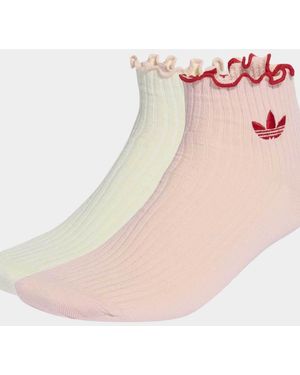 adidas Originals Ruffle Socks 2 Pairs - Pink