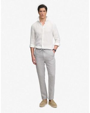 Superdry Merchant Linen Trousers - White