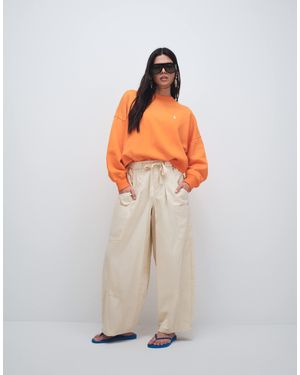 ASOS Pull On Barrel Pants - Orange