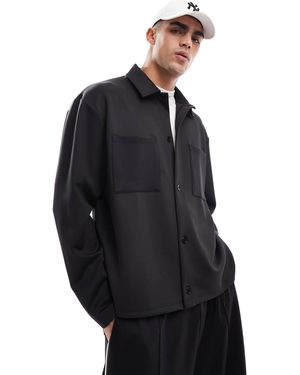 ASOS – oversize-jacke aus neopren - Schwarz