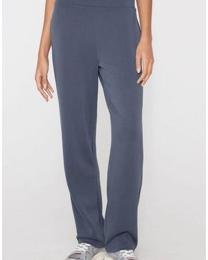 Tezenis Soft Touch Straight-Cut Trousers - Blue