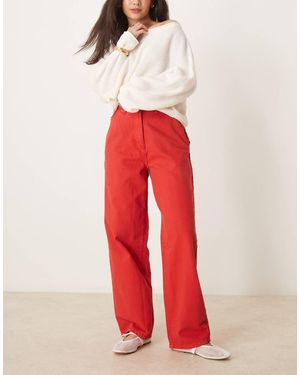 OMNES Marlo High Rise Jeans - Red