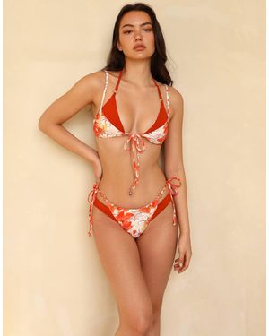 Ris-K Tease Bralet Bikini Top - Orange