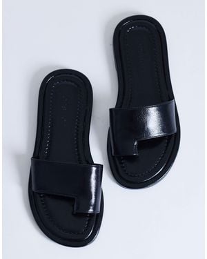 TOPSHOP Sandra Flat Sandal Mules - Blue