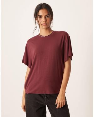 ASOS Breathemax Lyocell Drapey T-shirt - Red