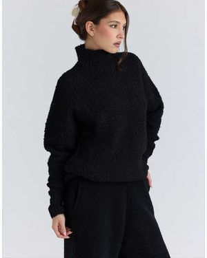 House Of Cb Brooklyn Wool Boucle Knit Jumper - Blue