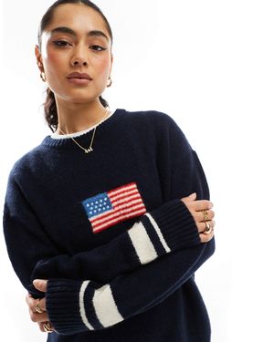 Stradivarius – usa – pullover - Blau