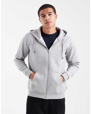 Only & Sons Zip Through Hoodie - Grey