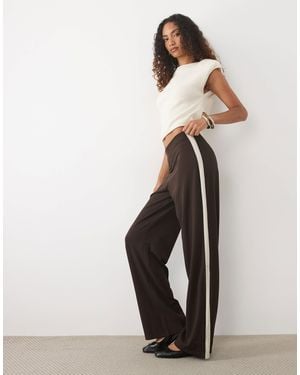 JDY Tall Weite hose mit seitenstreifen - Weiß