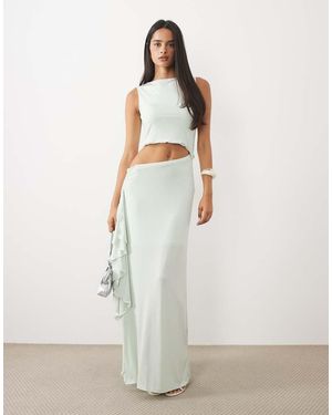 ASOS Maxi Jurk Met Uitsnijdingen - Wit