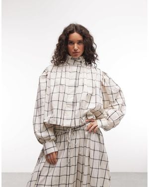 ASOS Balloon Sleeve Lightweight Jacket - White