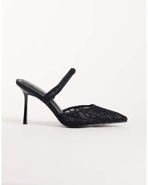 SIMMI Simmi London Wide Fit Ursula Slingback Heeled Court Shoe - Natural