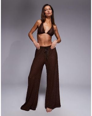 South Beach Lace Beach Pants - Purple