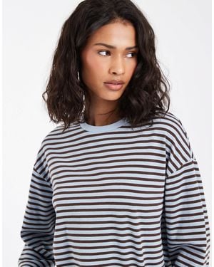 Pieces Long Sleeve T-Shirt - Blue