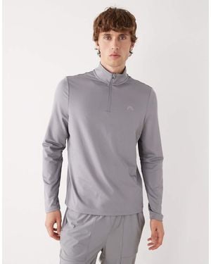 OOSC Elite Activewear 1/4 Zip Top - Grey