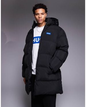 HUGO Bodi Relaxed Fit Longline Chunky Puffer - Grey