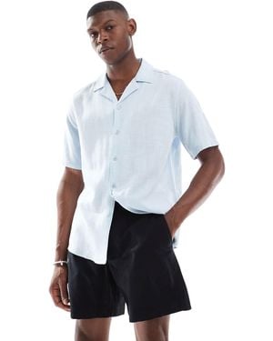 Hollister Short en lin arrivant au-dessus du genou - Blanc