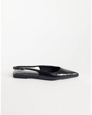 ASOS Lovestruck spitze slingback-ballerinas - Weiß