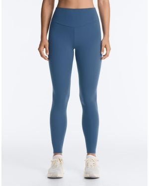 Oysho Comfortlux High-Rise Ankle-Length Leggings - Blue
