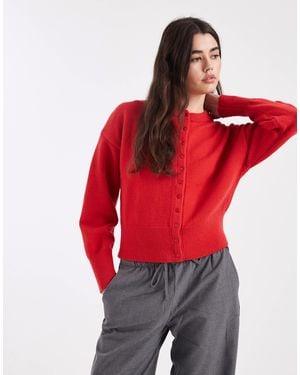 Daisy Street – taillierte strickjacke - Rot