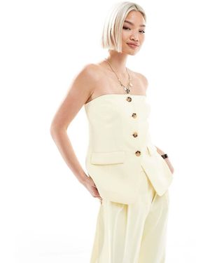 New Look Gilet Met Bandeau-Halslijn - Wit