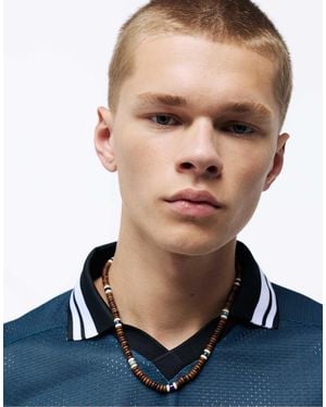 Pull&Bear – perlen-halskette - Blau