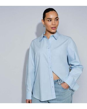 ASOS Asos Design Curve Slim Overhemd - Blauw