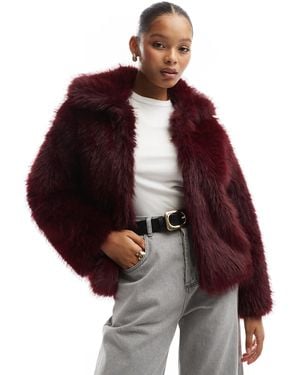 Cotton On Cotton On Mimi Faux Fur Jacket - Red