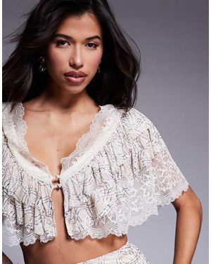 AFRM Crop Top With Built - Brown