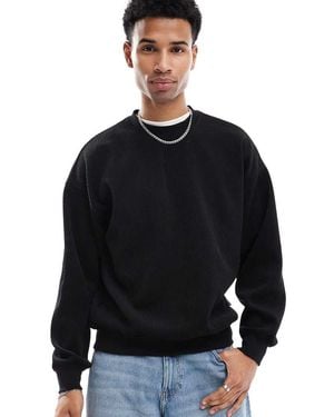 Only & Sons Jersey De Corte Vintage De Pana De - Negro