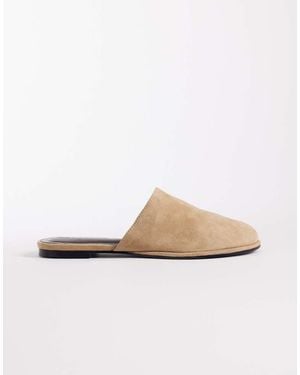 ASOS Magnolia Premium Suede Mules - White