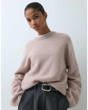 ARKET Jersey Holgado De Alpaca Y Lana Supersuave En Rosa