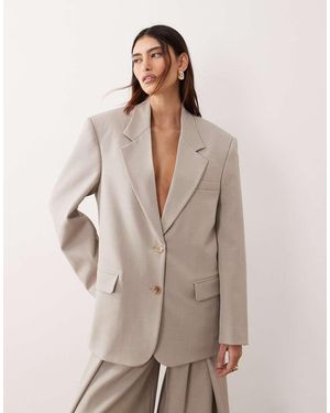 ARRANGE Blazer Monopetto Oversize - Neutro