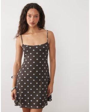 ASOS Cami Mesh Mini Dress - Black