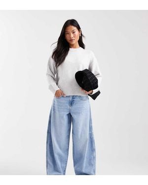 Only Petite Taylor High Waist Barrel Jeans - Blue
