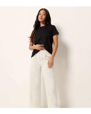 PixieGirl Petite Wide Leg Trousers - Black
