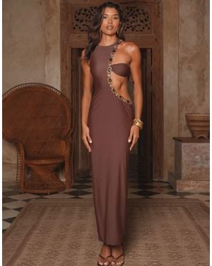 Moda Minx Manama Maxi Dress - Brown