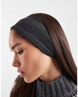 ASOS Wide Ribbed Headband - Black